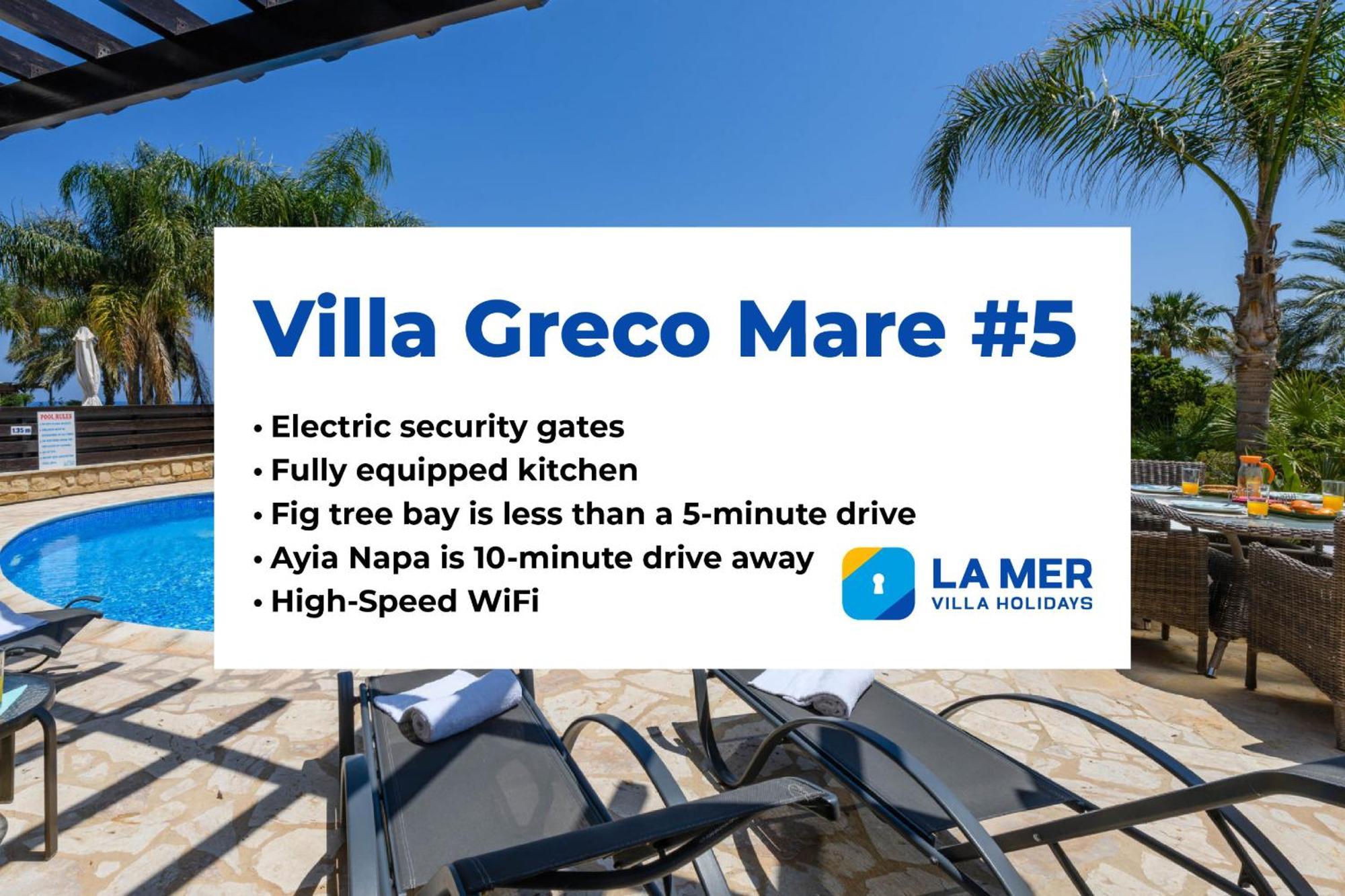 Villa Greco Mare #5 Протарас Екстер'єр фото
